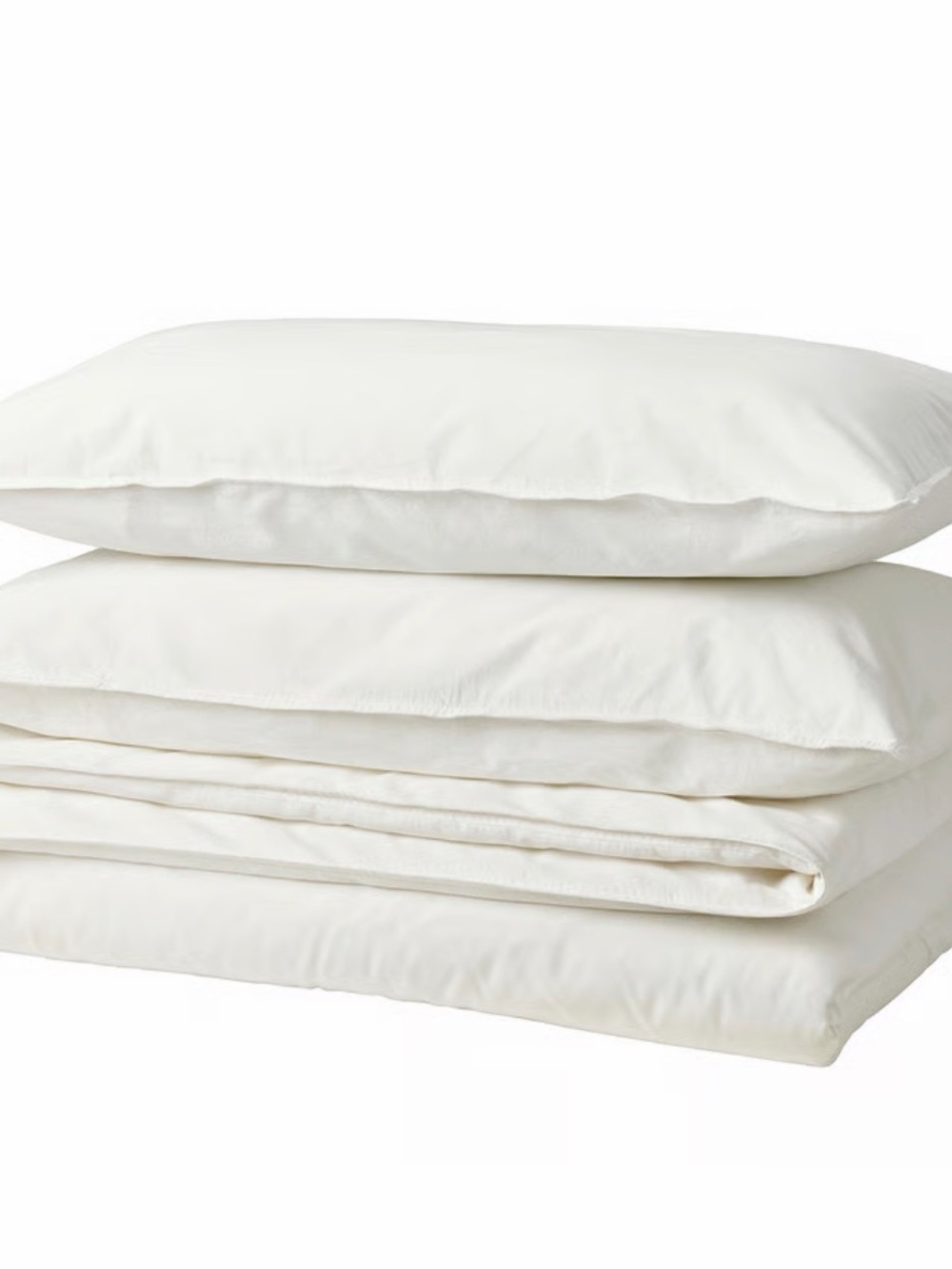 IKEA ÄNGSLILJA White Duvet Cover and Pillowcase Set Queen Size